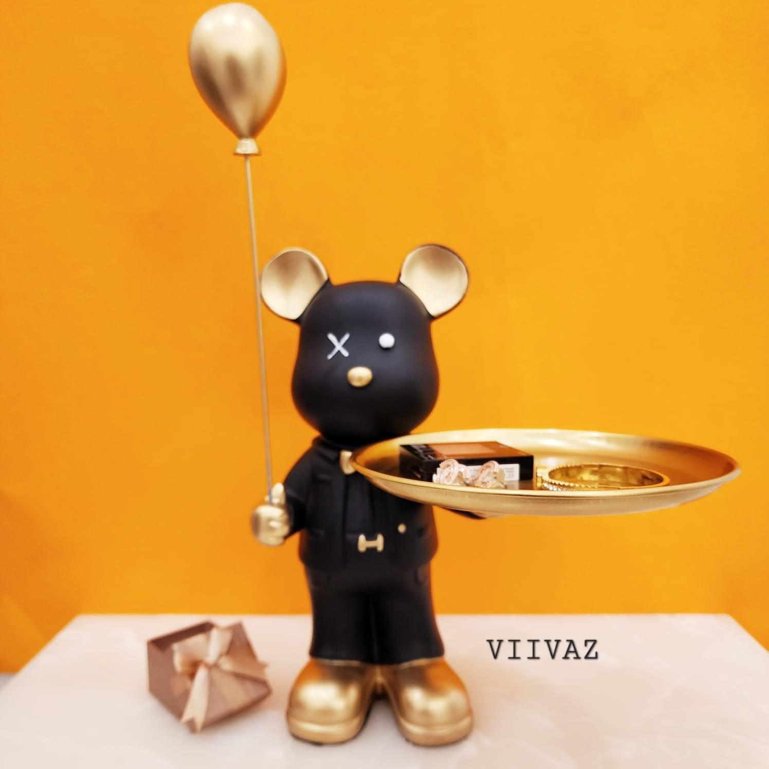 Teddy with Baloon Tray Holder